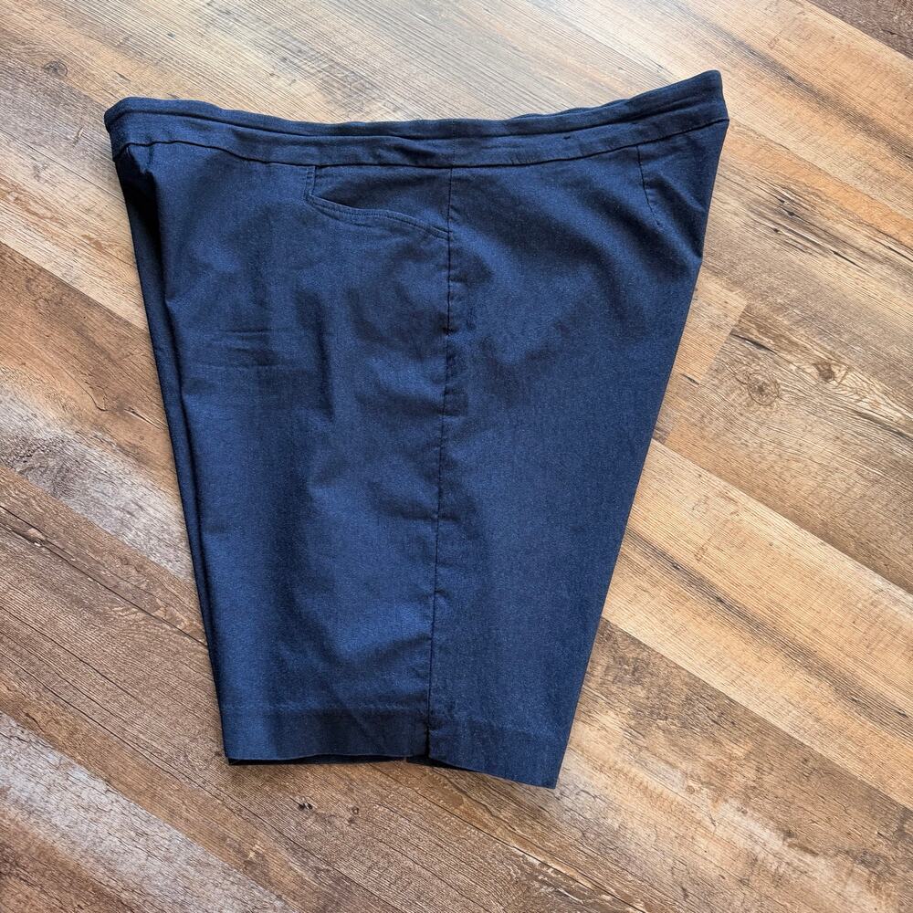 Liz Claiborne Career Woman 3X Navy Pull On Dress Shorts Y2K